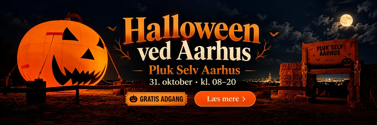 Halloween ved Aarhus hos Pluk Selv Aarhus 31. oktober – gratis adgang